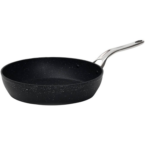 The Rock By Starfrit 12 Aluminum Fry Pan With Stainless Steel Handle Black  : Target