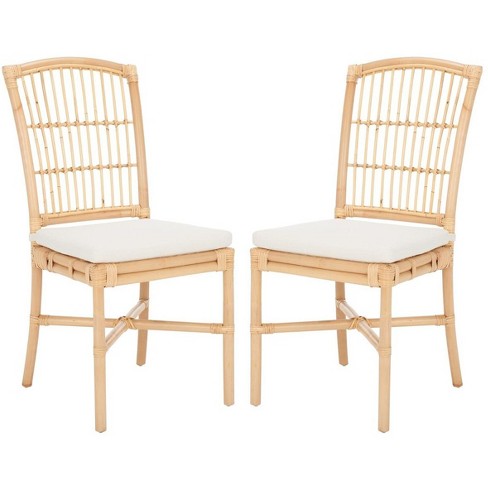 Arne Dining Chair W Cushion set Of 2 White natural Safavieh Target