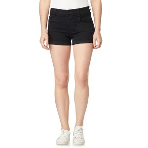 WallFlower Women's Sassy Denim Shorts High-Rise Insta Soft Juniors (Available in Plus Size) - 1 of 3