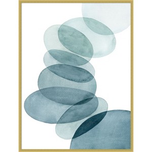 Amanti Art Blue Ascension I by Grace Popp Wood Framed Wall Art Print - 1 of 4