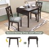 3-Piece Dining Set with Drop Leaf Table and 2 Upholstered Chairs - 2 of 4
