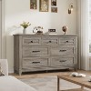 54 Inch 7-Drawer Freestanding Dresser for Bedroom Living Room, Wooden Storage Chest for Entryway, Closet, and Home Organization, Grey - 2 of 4