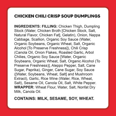Wow Bao Frozen Chili Crisp Chicken Soup Dumplings - 6oz/6ct