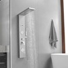 BWE 2 spray rain shower tower shower panel system with chrome nickel shower head and shower wand - 4 of 4