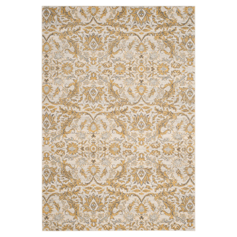 5'1inx7'6in Eros Evoke Rug Ivory/Gold - Safavieh