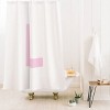Deny Designs April Lane Art Block Monogram Shower Curtain - 2 of 3