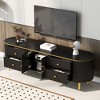 NicBex Modern TV Stand for TVs up to 80 Inches Entertainment Center with 4 Drawers and 1 Cabinet for Living Room - 2 of 4