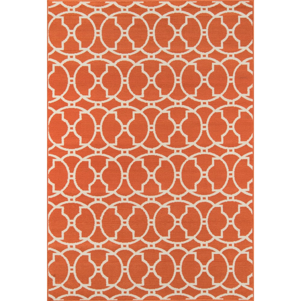 Hyper Orange l Indoor/Outdoor Calypso Rug 4'x6' - Momeni