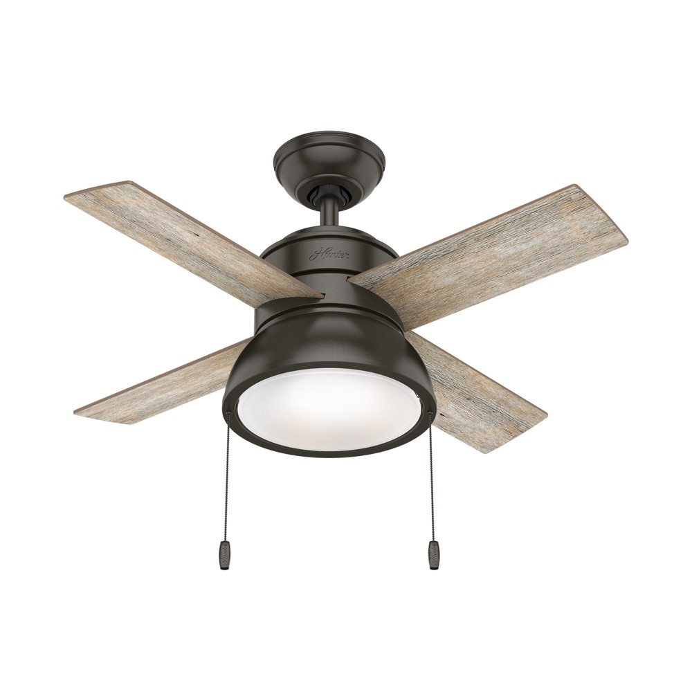 Photos - Air Conditioner 36" Loki Ceiling Fan  Noble Bronze - Hunter Fan(Includes LED Light Bulb)