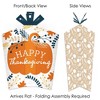 Big Dot of Happiness Happy Thanksgiving - Table Decorations - Fall Harvest Party Fold and Flare Centerpieces - 10 Count - 2 of 4