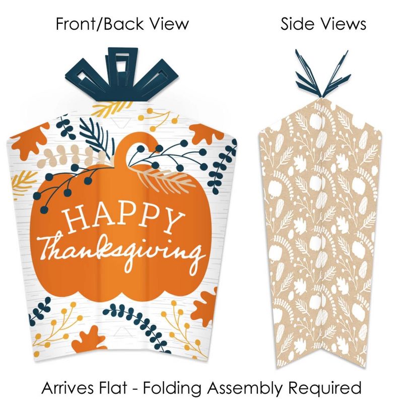 Big Dot of Happiness Happy Thanksgiving - Table Decorations - Fall Harvest Party Fold and Flare Centerpieces - 10 Count, 2 of 8