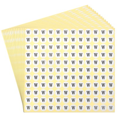 Unique Bargains Scrapbooking Crafts Round Self-Adhesive Alphabet Letter Stickers 15 Pcs
