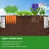 Nasitip [2PACK] 4.5x2x1ft Oval Raised Garden Bed, Galvanized Raised Bed with Open-Ended Base,Planter Raised Boxes for Vegetables,Flowers - 4 of 4