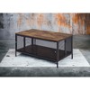 Winam Antique Oak & Black Finish Coffee Table - 2 of 4