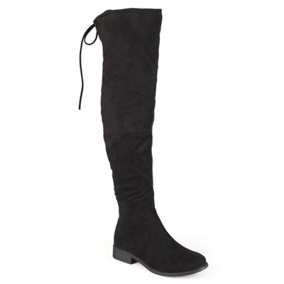Journee Collection Women's Mount Stacked Heel Over The Knee Boots