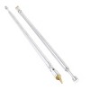 Unique Bargains Metal Stainless Steel Telescopic Silver Tone Antenna 63cm 3 Pcs - 4 of 4