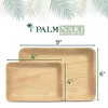 Palm Naki Rectangle Palm Leaf Plates (6" x 4" Plates) - 4 of 4