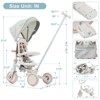 RISOKEYS 7-in-1 Multifunctional Baby Stroller with Adjustable Handle & Quick-Fold Design,for Outdoor,Travel,Daily Use,Kids Ages 1-6 Years - 3 of 4