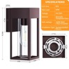 DAKAFUL 2-Pack Outdoor Wall Lights, Waterproof Exterior Light Fixtures Porch Lights - 3 of 4