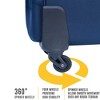 Gulches
 (20+24) Travel case two-piece suitcase set Oxford trolley case without password lock universal wheel + Oxford cloth backpack  BLUE - 2 of 4