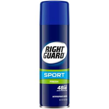 Right Guard Sport Antiperspirant & Deodorant Spray 4-in-1 Protection Spray Deodorant For Men Blocks Sweat 48-Hour Odor Control Fresh Scent - 6oz