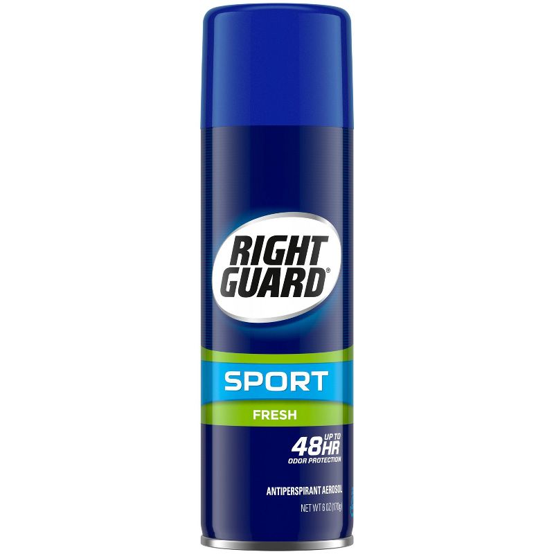 Right Guard Sport Antiperspirant &#38; Deodorant Spray 4-in-1 Protection Spray Deodorant For Men Blocks Sweat 48-Hour Odor Control Fresh Scent - 6oz, 1 of 8