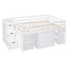 Full Size Loft Bed with Retractable Writing Desk and 3 Drawers - 4 of 4