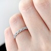 Pompeii3 1/4 Carat (ctw) Round White Diamond Ladies Swirl Wedding Ring 10k White Gold - 4 of 4