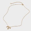 14K Gold Dipped Charm Initial Pendant Necklace - A New Day™ Gold - 3 of 4
