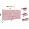 12 Drawer Dresser for Bedroom, 61 Inch Wood Dresser with Power Outlet, Wide Chest of Drawers - 2 of 4