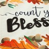 Evergreen Count Your Blessings Garden Burlap Flag - 3 of 4