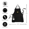 Evergreen Chicago Blackhawks Black Grill Apron- 26 x 30 Inches Durable Cotton with Tool Pockets and Beverage Holder - 2 of 4