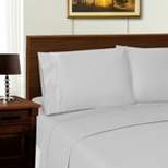 1000 Thread Count Lyocell-Blend Solid Deep Pocket Luxury Bed Sheet Set by Blue Nile Mills