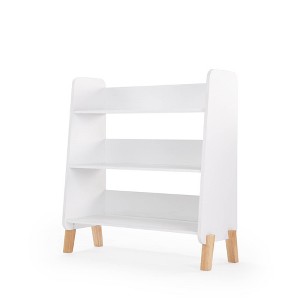 Muse Kids' Bookshelf White - dadada baby: Baby Bookcase, 3 Shelves, MDF Frame, Kids Room Storage, 38.19" H, 40.55" W - 1 of 4