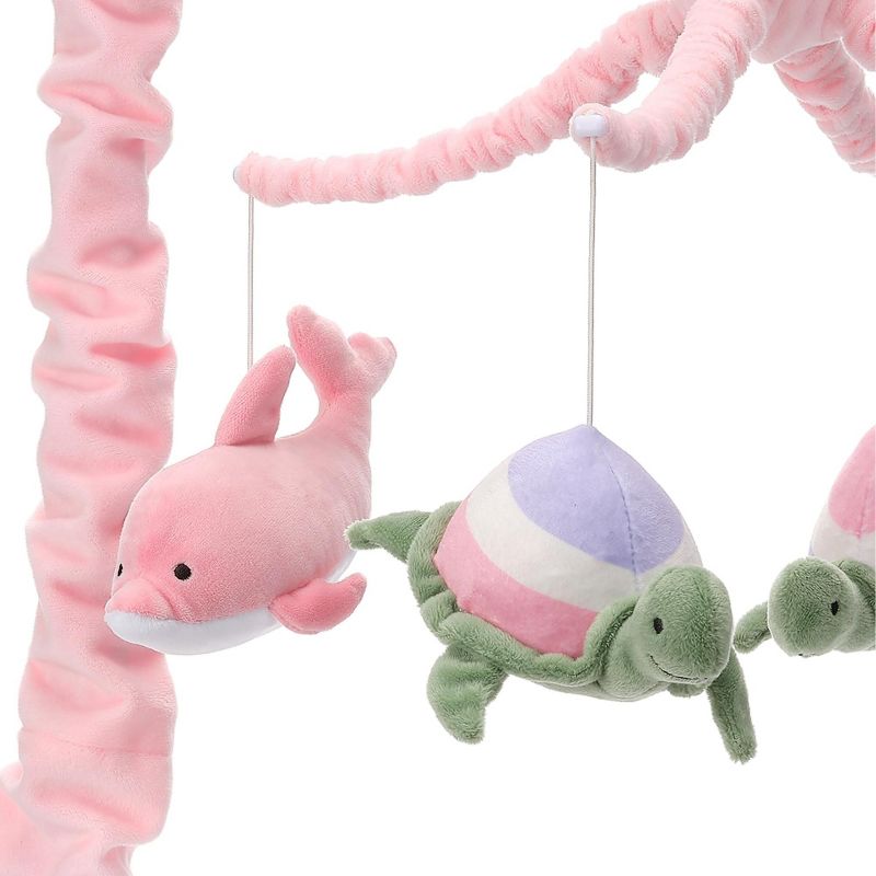 Lambs & Ivy Sea Dreams Dolphin/Turtle Musical Baby Crib Mobile Soother Toy, 5 of 9