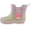 Barbie Toddler Girls' Chelsea Rain Boots - Pastel Rainbow Ombre Glitter, Size 6 - 3 of 4