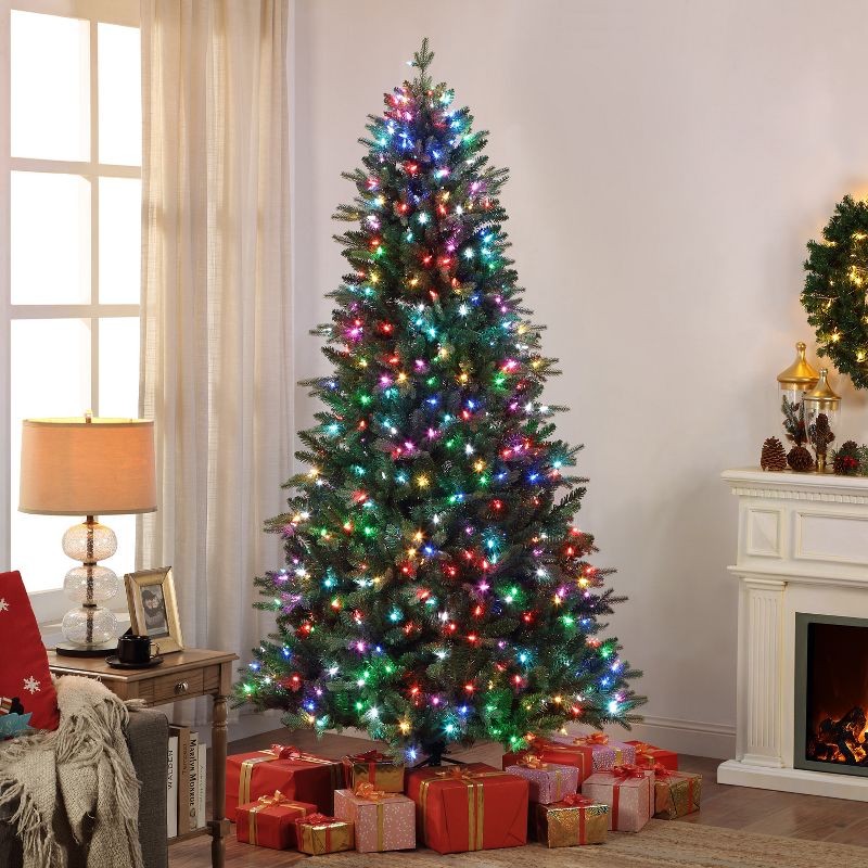 7.5' Alexa Enabled RGB LED Illuminated Christmas Tree – Mr. Christmas, 4 of 12