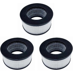 Nispira True HEPA Replacement Filter for CVS Health Desktop Air Purifier 3-in-1 True HEPA Activated Carbon, 3 Packs - 1 of 4