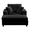 Mjkone 43" W Oversized Chaise Lounge Chair Indoor with Ottoman - 3 of 4