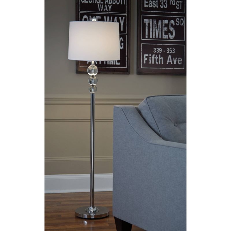 3-way Joaquin Crystal Floor Lamp Chrome - Signature Design by Ashley, 3 of 4