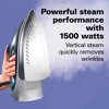 Hamilton Beach Professional Iron Stainless Steel Soleplate with Auto Shut-Off Anti-Drip: 1500W, Vertical Steam, 8oz Tank - 2 of 4