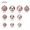Unique Bargains Plastic Party Wedding Christmas Decorative Hanging Ornament Balls 2.4" 30 Pcs - 2 of 4