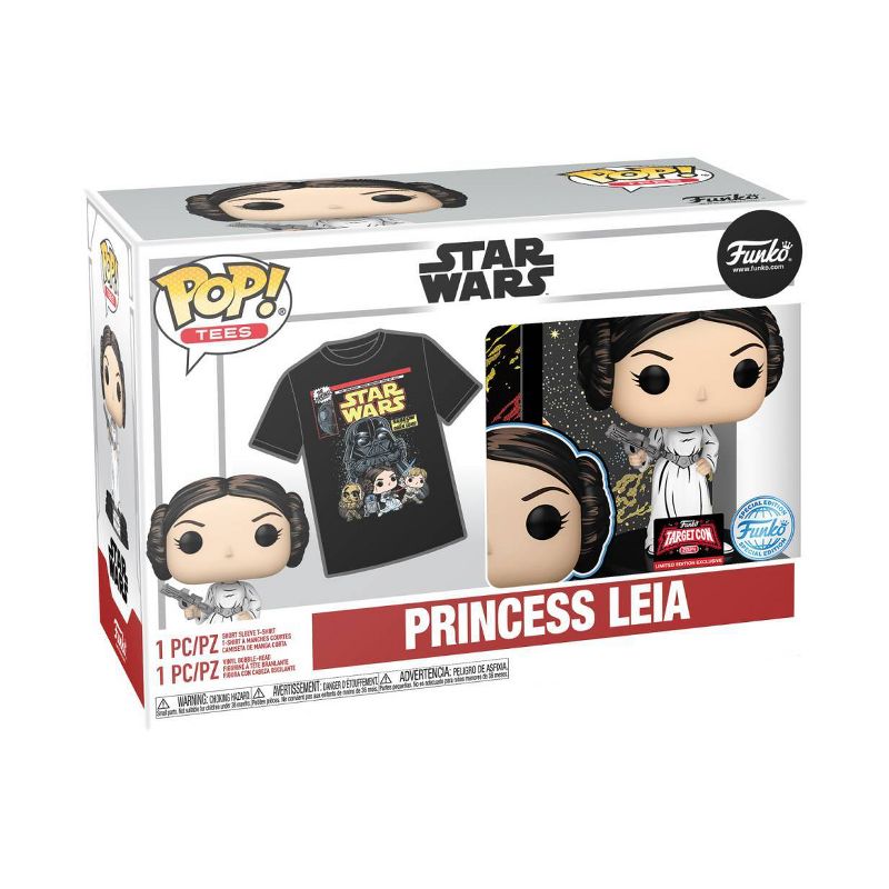 Funko POP &#38; TEE: Star Wars Retro Princess Leia - M, 4 of 6