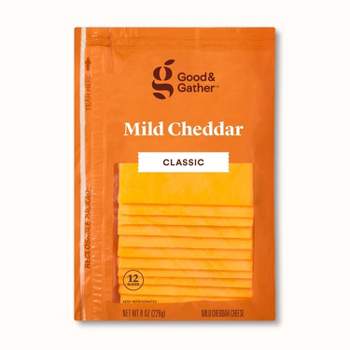 Mild Cheddar Deli Sliced Cheese - 8oz/12 slices - Good & Gather™