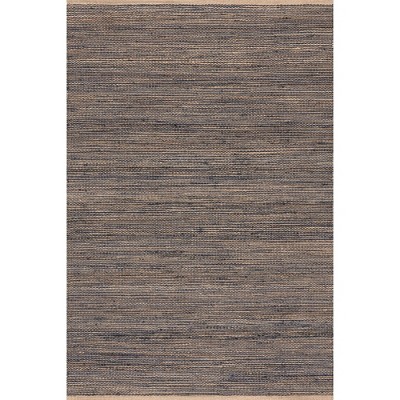 Home Conservatory Striped Handwoven Jute Indoor Area Rug