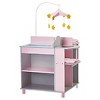 Olivia's Little World Polka Dots Princess Baby Doll Changing Station Gray/Pink - 4 of 4