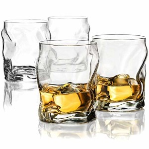 Bormioli Rocco Sorgente DOF Glasses - Set of 4, Designed by Ross Lovegrove - 14.25 Oz Sculpted Tumblers, Natural Motion-Inspired Form, Dishwasher Safe - 1 of 4