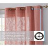 HLC.ME Abbey Faux Linen Textured Semi Sheer Privacy Light Filtering Window Grommet Thick Curtain Panels, Set of 2 - 2 of 4