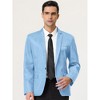INSPIRE CHIC Men's Slim Fit Single Breasted One Button Prom Dress Suit Jackets Blazer - 3 of 4
