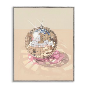Stupell Industries Dazzling Disco Ball Refraction Black Framed Giclee Art - 1 of 4